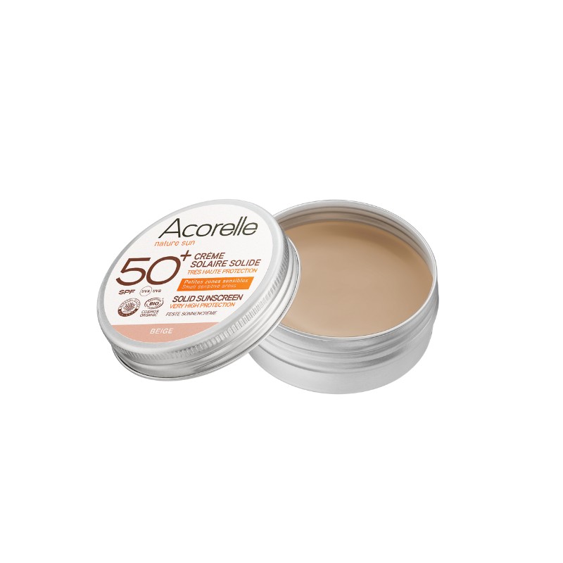 Бежевый твердый солнцезащитный крем spf50+ 20г