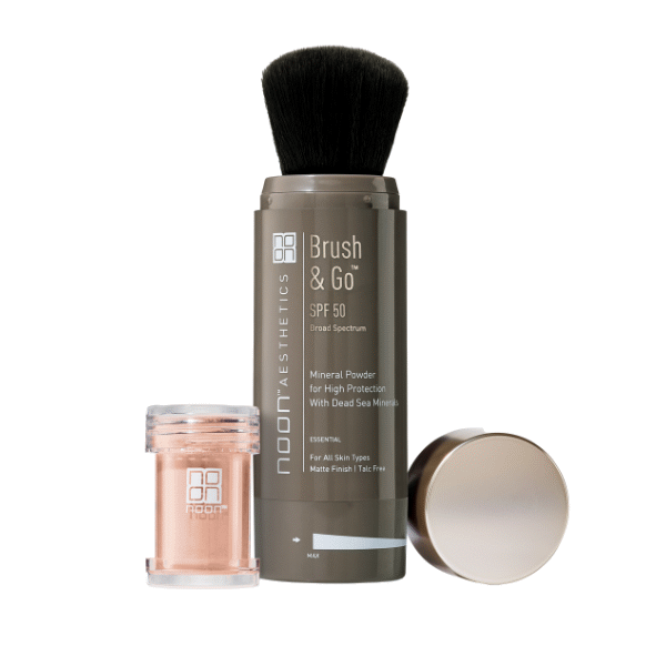 Минеральная солнцезащитная пудра Brush and Go SPF 50 для всех типов кожи 